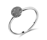 Vintage Style Silver Ring NSR-504